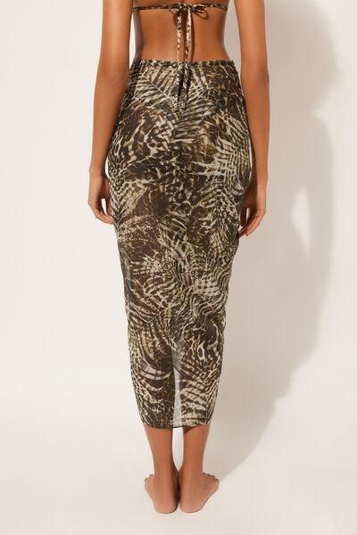 Multicolour Tropical Print Sarong, 5501_031E, large image number 2