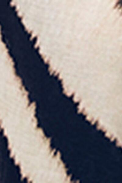 White/Black Long Tropical Print Sarong, 5501_247E, large image number 4