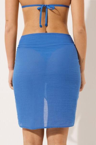 Blue Short Sarong, 5501_062E, large image number 2