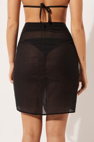 Black Short Sarong, 5501_894C, large image number 2