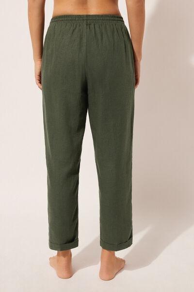 Green Straight Trousers, , large image number 2