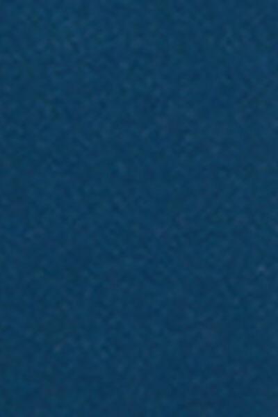 Navy Wide Leg Linen And Viscose Pants, 5501_205E, large image number 4