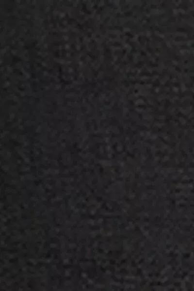 Black Linen And Viscose Shorts, 5501_894C, large image number 4