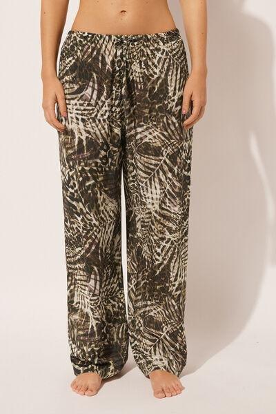 Multicolour Animal Print Pants, , large image number 1