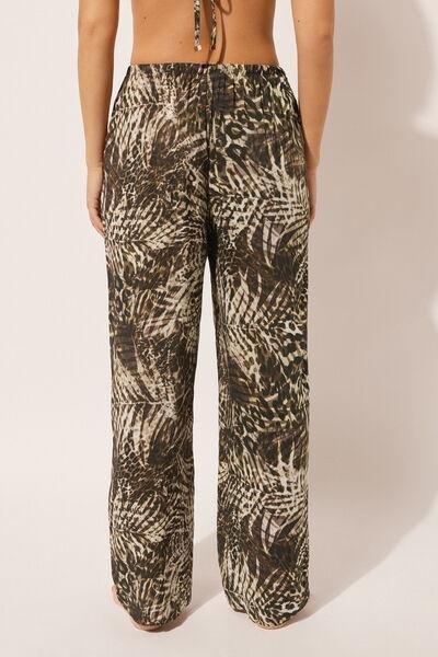 Multicolour Animal Print Pants, , large image number 2