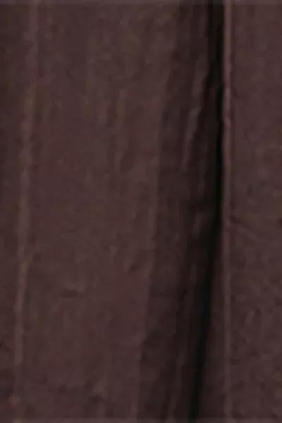 Brown Shiny Palazzo Pants, 5501_203E, large image number 4