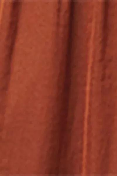 Brown Shiny Palazzo Pants, 5501_211E, large image number 4