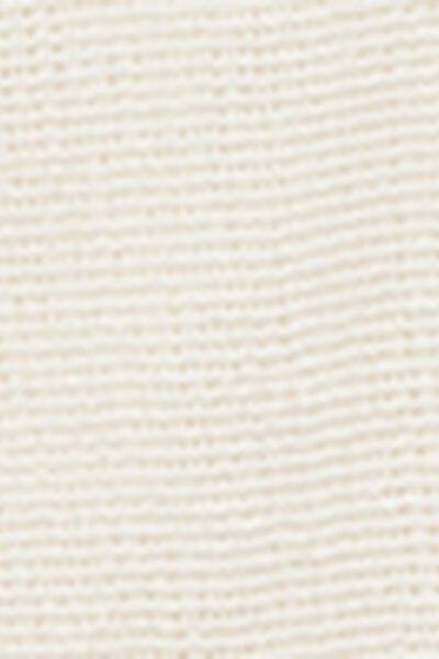 White Mesh Cotton Pants, 5501_206E, large image number 4