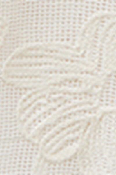 White Wide Leg Lace Pants, 5501_206E, large image number 4