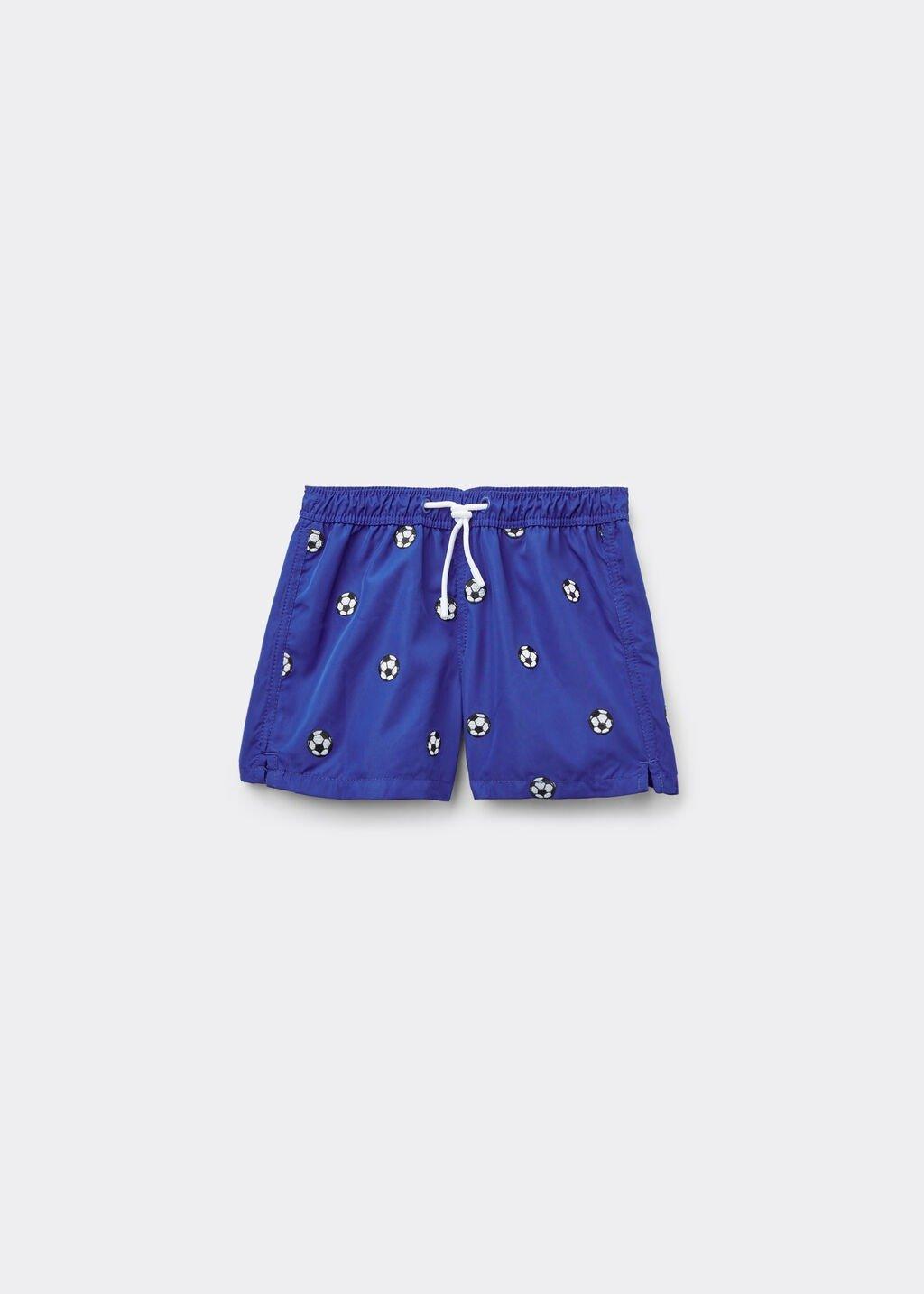 Blue Boxer Swim Shorts, Kids Boys, 5501_097E, large image number 0