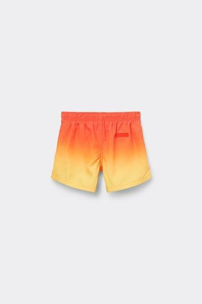 Red Patterned Boxer Swim Shorts, Kids Boys, 5501_085E, large image number 0