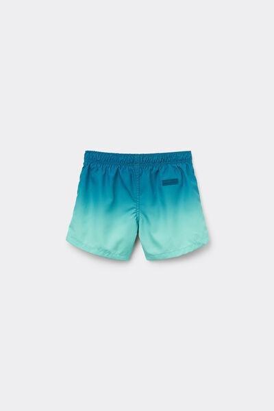 Blue Patterned Boxer Swim Shorts, Kids Boys, 5501_095E, large image number 0