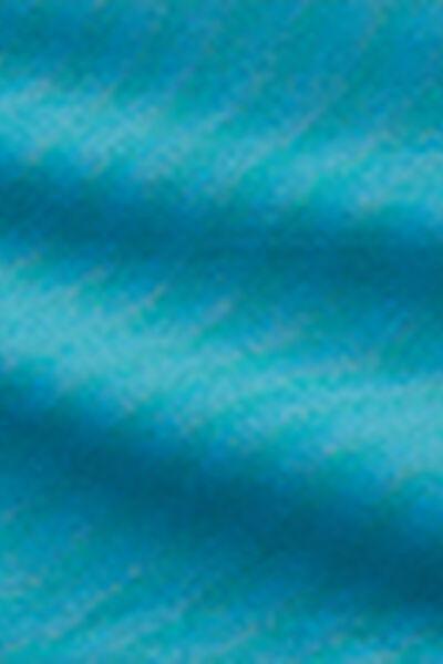 Blue Shiny Satin Swimsuit, 5501_039E, large image number 4