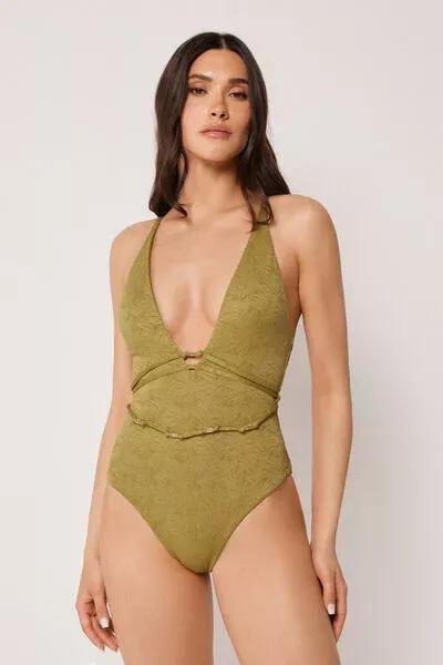 Green Wild Jungle Swimsuit, 5501_185E, large image number 0