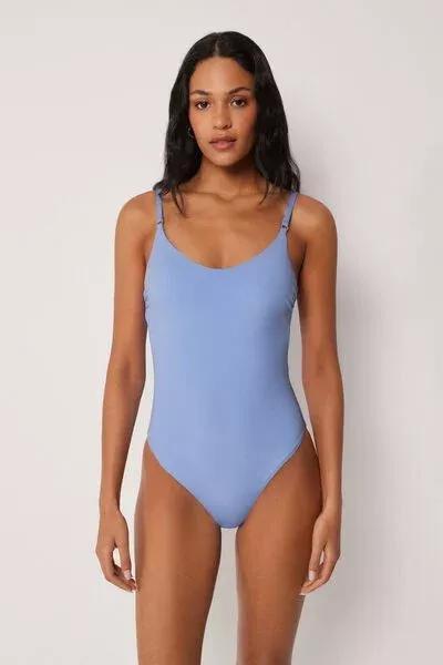 Blue Premium Fit Classic Swimsuit, 5501_162E, large image number 0