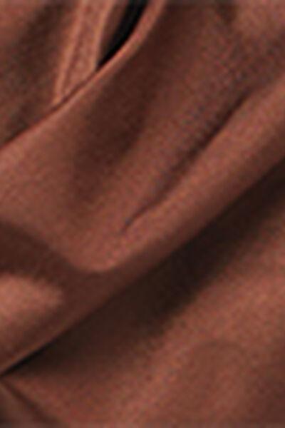 Brown Balconette Shiny Satin Bikini Top, 5501_040E, large image number 4