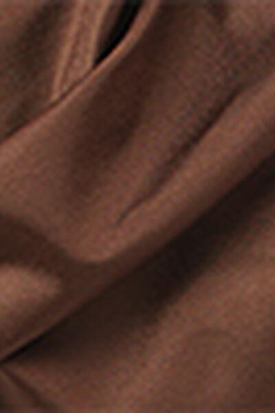 Brown Balconette Shiny Satin Bikini Top, 5501_040E, large image number 5