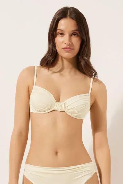 White Balconette Bikini Top, 5501_148E, large image number 0