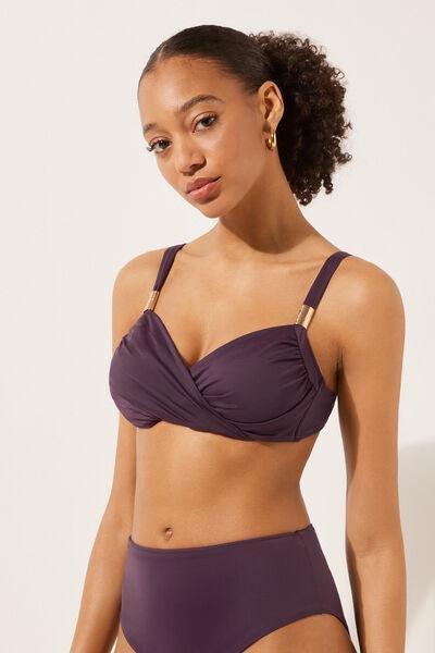 PURPLE SLATE SCULPTURE Balconette Bikini Top Scultura, , large image number 1