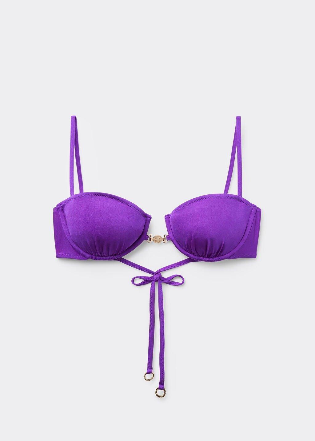 Purple Balconette Bikini Top, , large image number 0