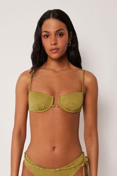 Green Wild Jungle Balconette Bikini Top, 5501_185E, large image number 0