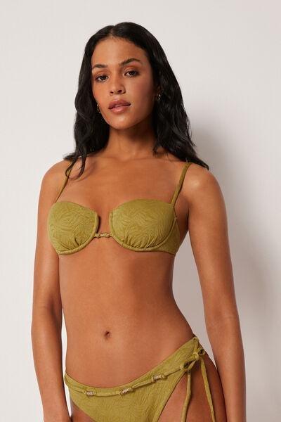 Green Wild Jungle Balconette Bikini Top, 5501_185E, large image number 1
