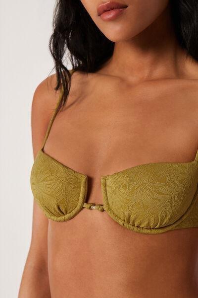 Green Wild Jungle Balconette Bikini Top, 5501_185E, large image number 3