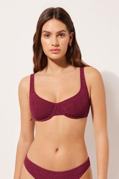 Red Balconette Bikini Top, , large image number 1