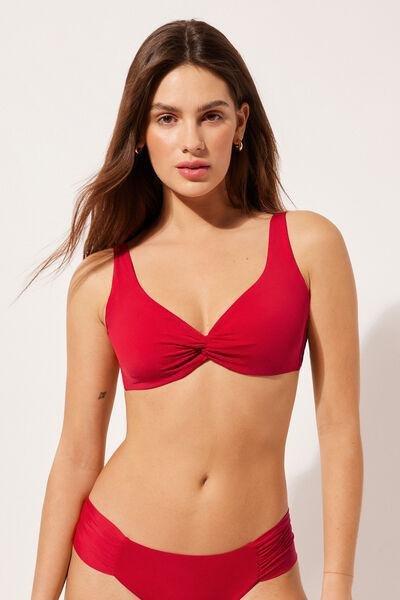 Red Balconette Bikini Top, , large image number 0