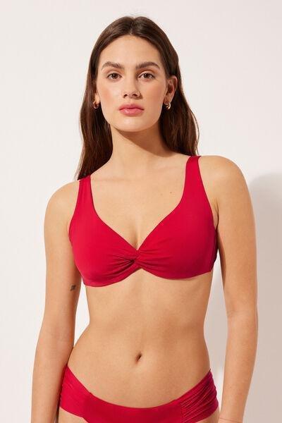 Red Balconette Bikini Top, , large image number 1