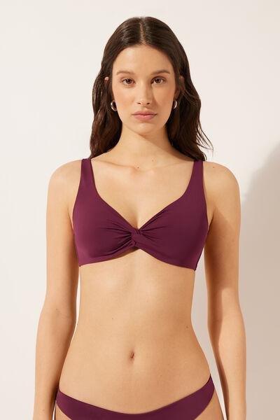 Burgundy Balconette Bikini Top, 5501_101E, large image number 1