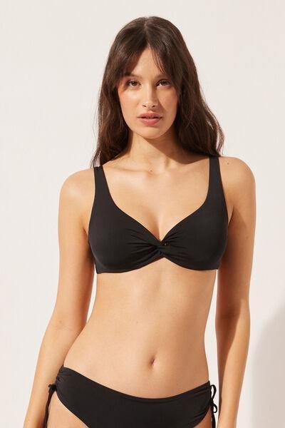 Black Balconette Bikini Top, , large image number 1