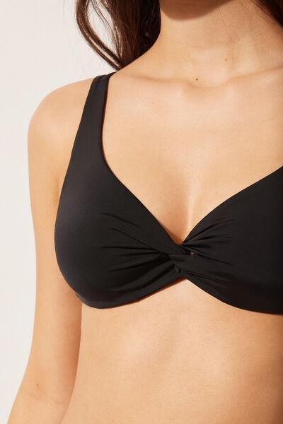 Black Balconette Bikini Top, 5501_820C, large image number 4