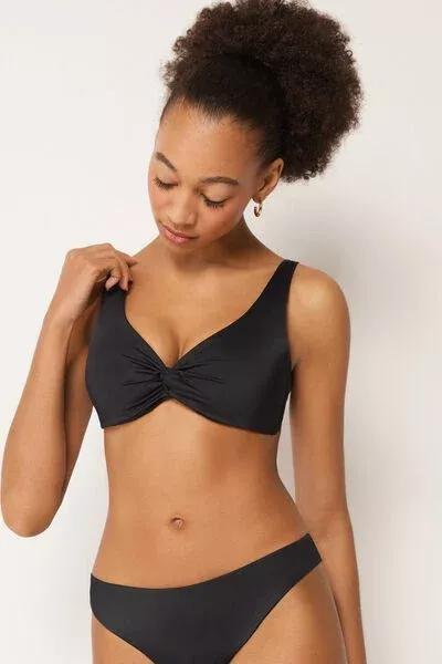 Black Premium Sculpt Balconette Bikini Top, 5501_163E, large image number 1
