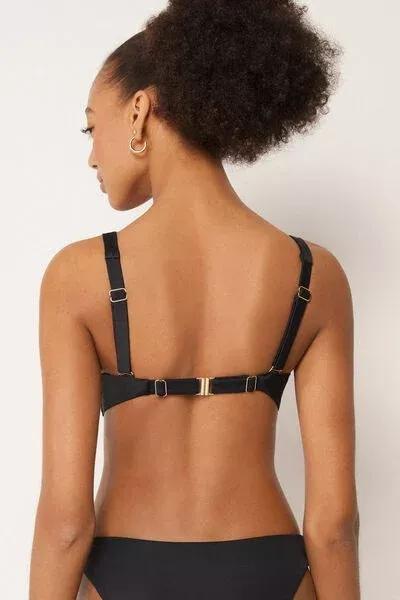 Black Premium Sculpt Balconette Bikini Top, 5501_163E, large image number 2