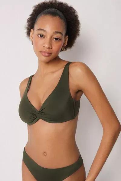 Green Premium Sculpt Balconette Bikini Top, 5501_164E, large image number 1