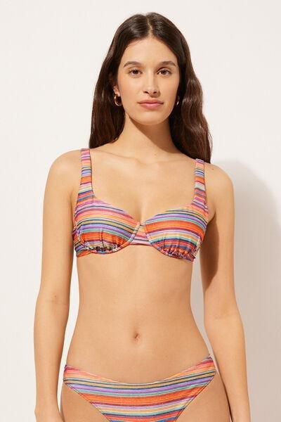 Multicolour Balconette Bikini Top, , large image number 1