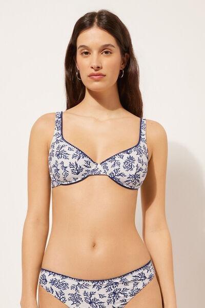 Blue Balconette Bikini Top, , large image number 1