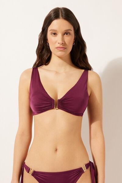 Burgundy Brassiere Bikini Top, 5501_102E, large image number 1