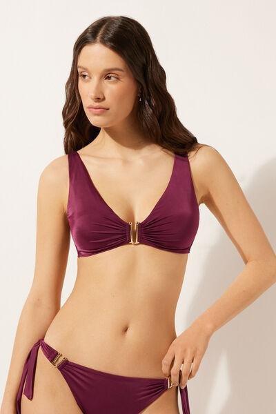 Burgundy Brassiere Bikini Top, 5501_102E, large image number 3