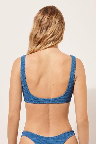 Blue Brassiere Bikini Top, 5501_045E, large image number 2