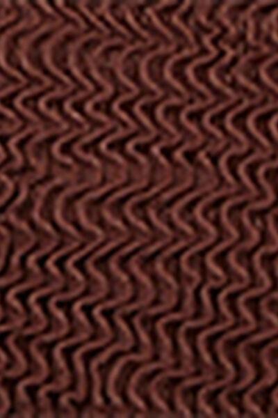 Brown Crinkle Waves Brassiere Bikini Top, 5501_159E, large image number 4