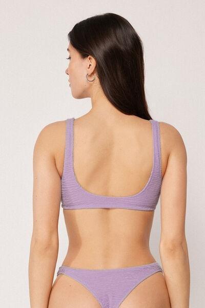 Violet Crinkle Waves Brassiere Bikini Top, 5501_235E, medium