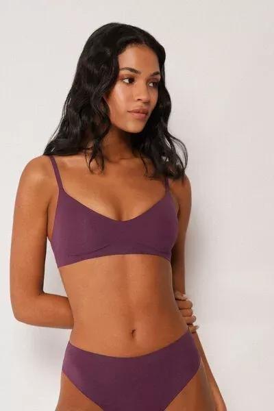 Burgundy Brassiere Bikini Invisible Bonding Top, 5501_180E, large image number 1