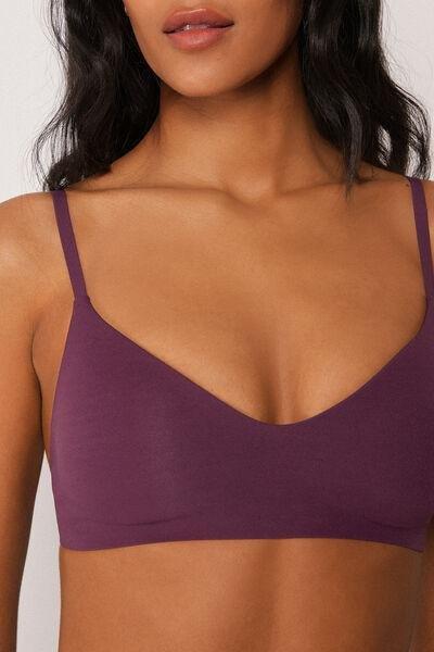 Burgundy Brassiere Bikini Invisible Bonding Top, 5501_180E, large image number 3