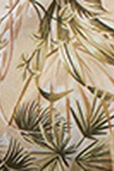 Beige/Green Tropical Foliage Brassiere Bikini Top, 5501_144E, large image number 4