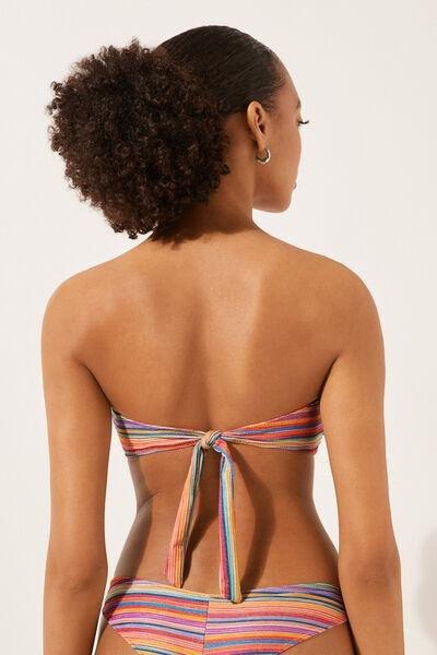 Multicolour Bandeau Bikini Top, , large image number 2