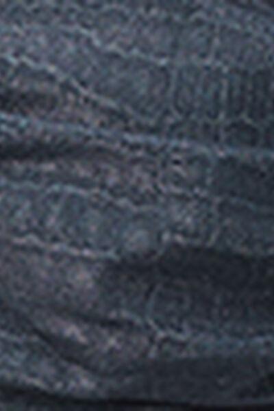 Blue Glowing Python Bandeau Bikini Top, 5501_167E, large image number 4