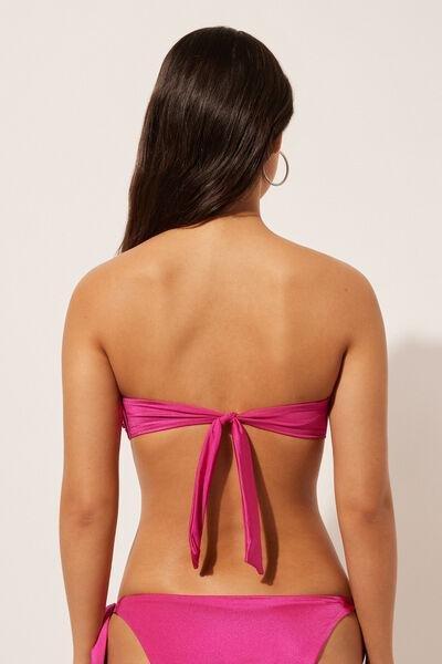 Pink Padded Bandeau Bikini Top, , large image number 2