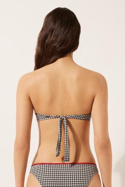 Multicolour Padded Bandeau Bikini Top, 5501_117E, large image number 2